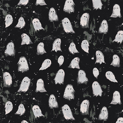 Enshadow Oh My Ghost Noir Katarina Roccella Art Gallery Fabrics Cotton Fabric AGF-ENW-49406