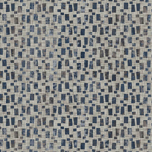 Equanimity Textured Geo Charcoal Navy Chelsea Design Works Studio E Cotton Fabric