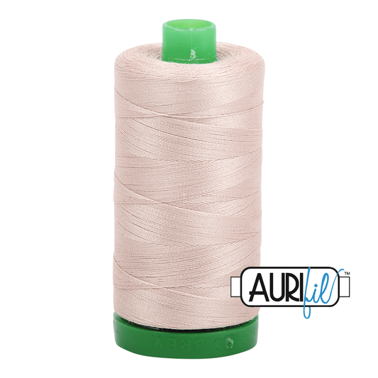 Ermine Light Beige 40 wt 1094 yd Large Spool Aurifil  Cotton Quilting Thread AF-MK40SC6-2312