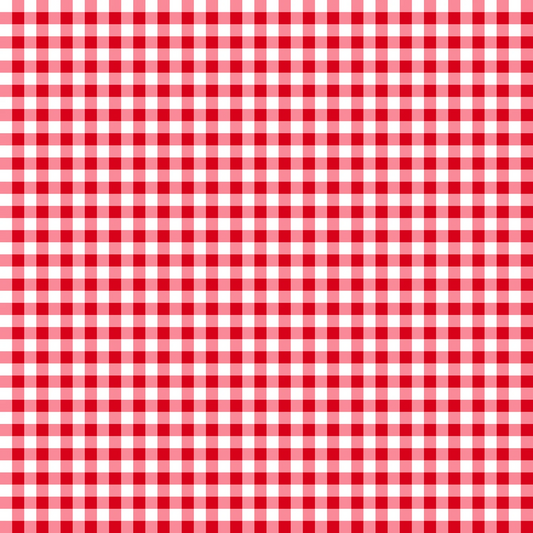 Essential Basics Gingham Classics White Red Wilmington Prints Cotton Fabric WP-39162-133
