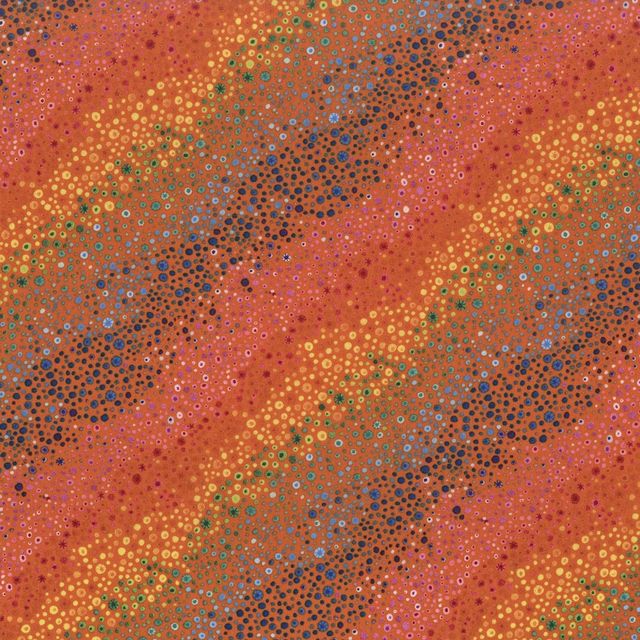 Bubble Up Orange Essential Basics Wilmington Prints Cotton Fabric