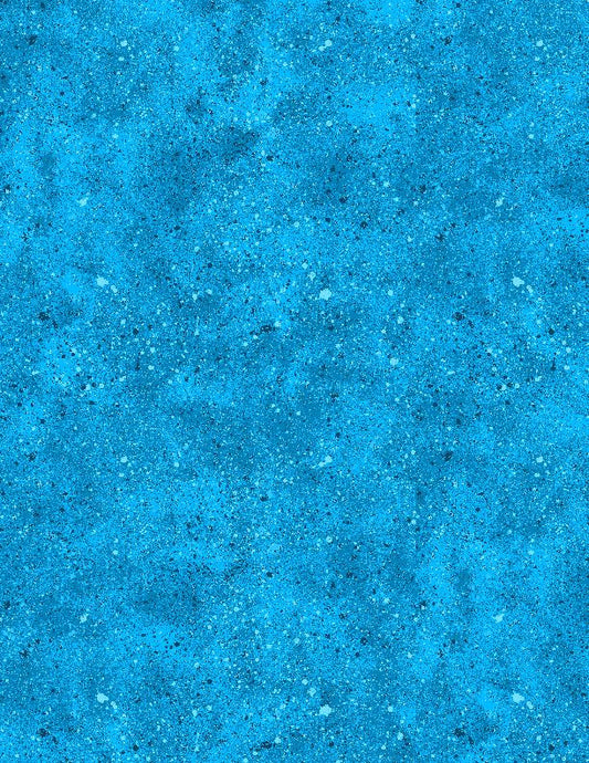 Essentials Splatter Texture Bright Blue Tara Reed Wilmington Prints Cotton Fabric