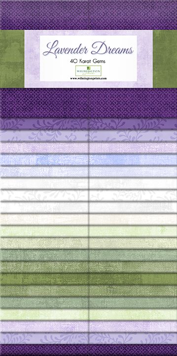 Lavender Dreams 2.5" Strips Karat Gems Wilmington Prints Cotton Fabric