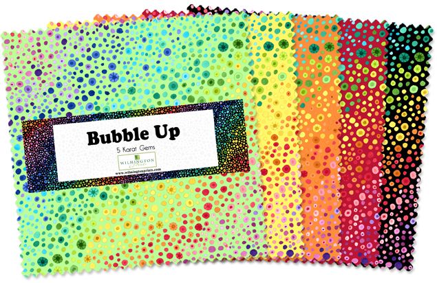 Bubble Up 5" Squares Karat Gems Wilmington Prints Cotton Fabric
