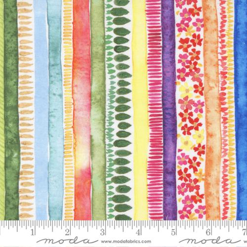 Eufloria Pathways Stripes Multi Create Joy Project Moda Cotton Fabric