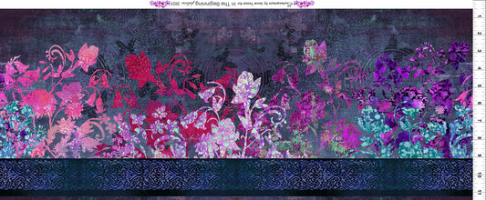 Evanescence Border Purple Jason Yenter The Beginning Fabrics Cotton Fabric ITB-1EV-2