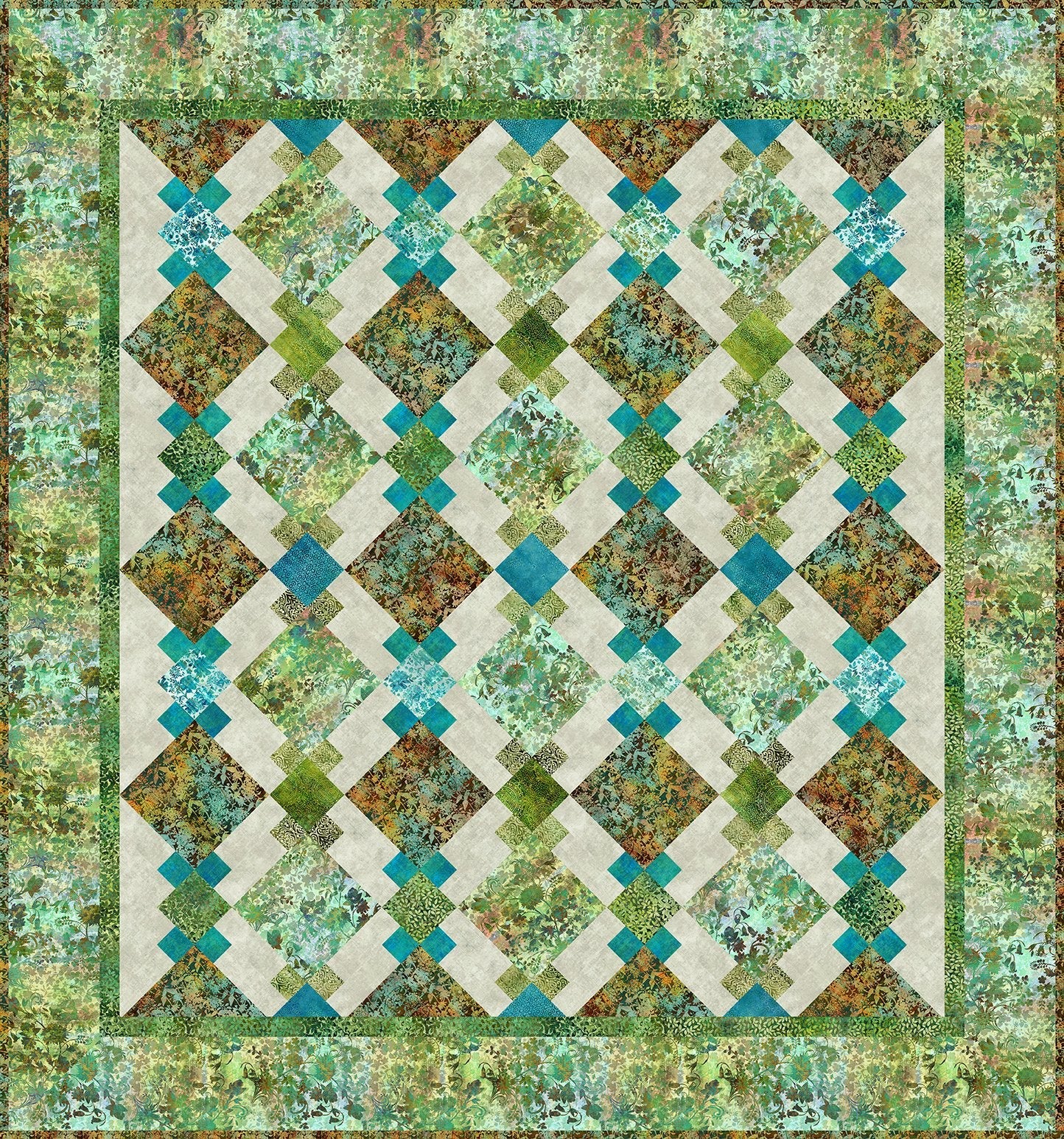 Evanescence September Rain Quilt Kit 80"x 85.5" Jason Yenter In The Beginning Fabrics ITB-EV-SR-KIT
