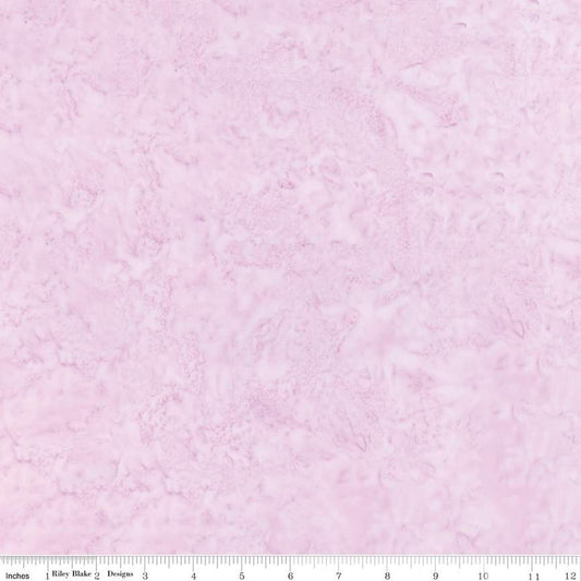 Expressions Batiks Hand-Dyes Basic Texture Blender Amethyst Light Pink Riley Blake Cotton Fabric