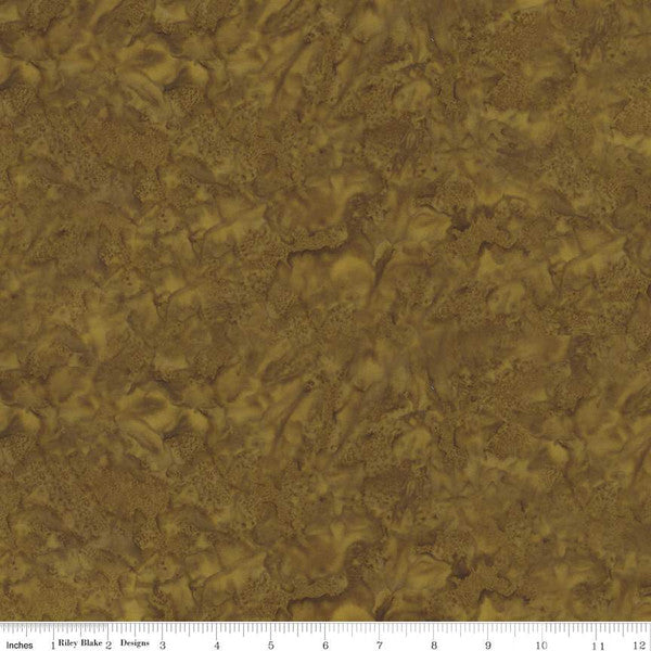 Expressions Batiks Hand-Dyes Basic Texture Blender Antique Gold Riley Blake Cotton Fabric