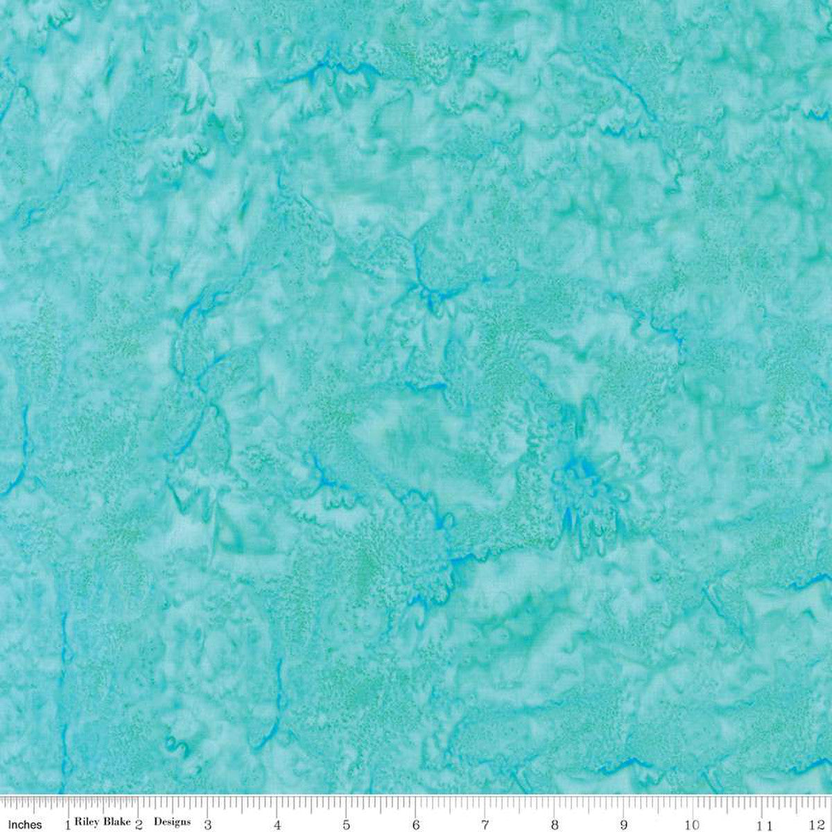 Expressions Batiks Hand-Dyes Basic Texture Blender Aquamarine Blue Riley Blake Cotton Fabric