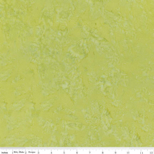 Expressions Batiks Hand-Dyes Basic Texture Blender Artichoke Green Riley Blake Cotton Fabric