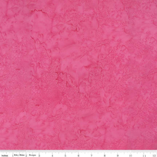 Expressions Batiks Hand-Dyes Basic Texture Blender Cotton Candy Pink Riley Blake Cotton Fabric