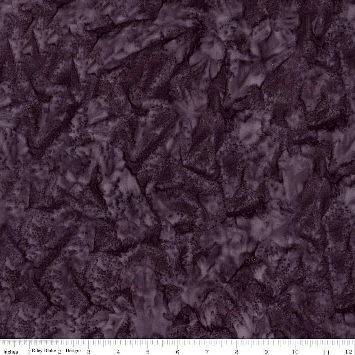 Expressions Batiks Hand-Dyes Basic Texture Blender Espresso Purple Riley Blake Cotton Fabric