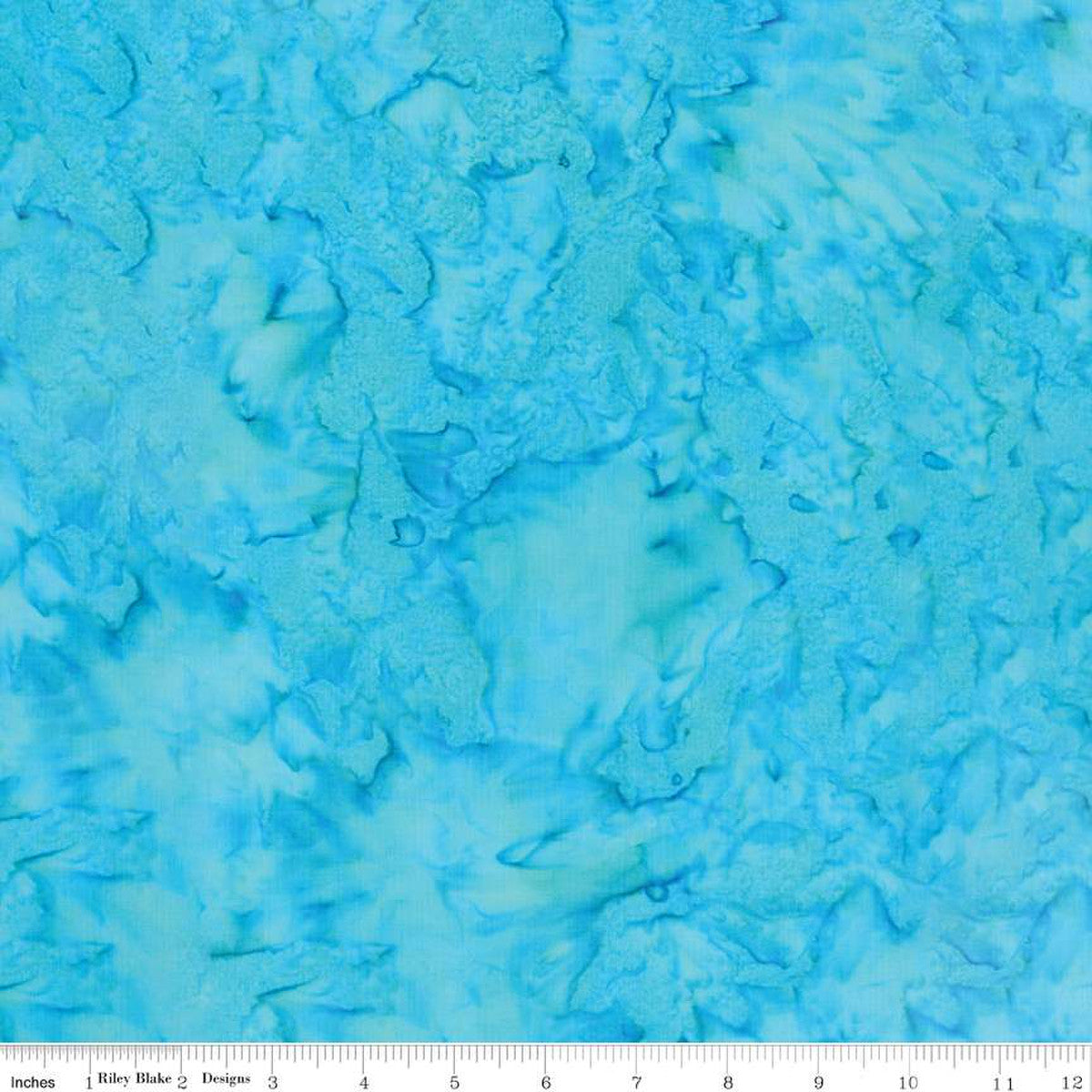 Expressions Batiks Hand-Dyes Basic Texture Blender Lagoon Beach Blue Riley Blake Cotton Fabric