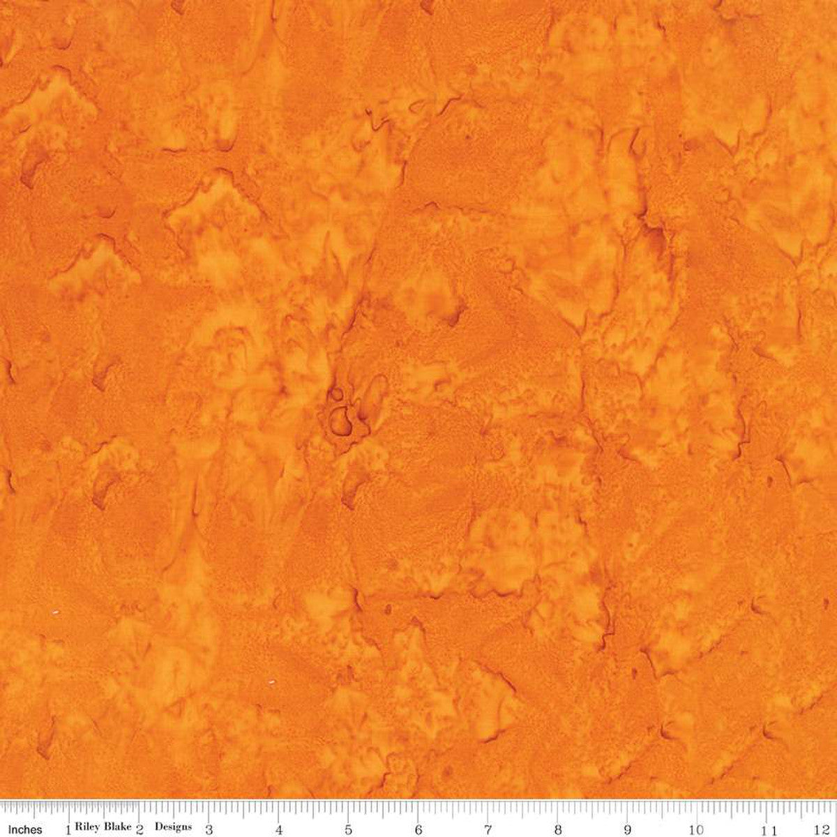 Expressions Batiks Hand-Dyes Basic Texture Blender Marigold Orange Riley Blake Cotton Fabric