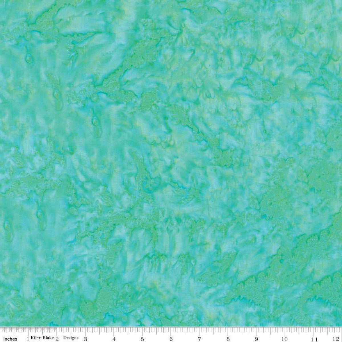 Expressions Batiks Hand-Dyes Basic Texture Blender Pistachio Blue-Green Riley Blake Cotton Fabric