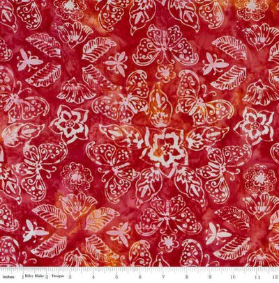 Expressions Batiks Tjaps Apple Red Riley Blake Cotton Fabric