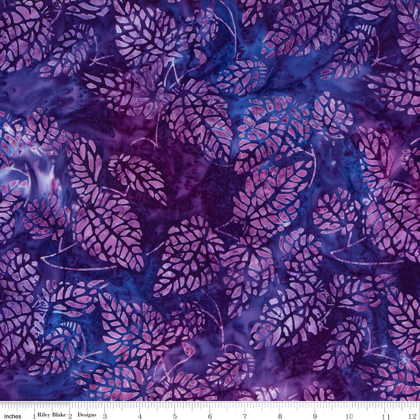 Expressions Batiks Tjaps Byzantine Purple Riley Blake Cotton Fabric