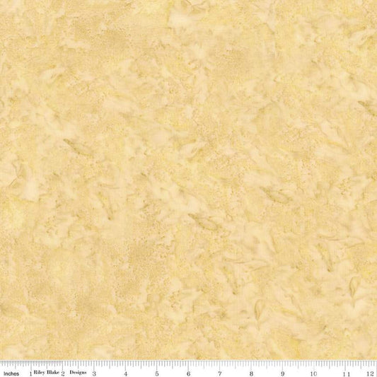 Expressions Batiks Hand-Dyes Basic Texture Blender Coastal Path Beige Riley Blake Designs Cotton Fabric