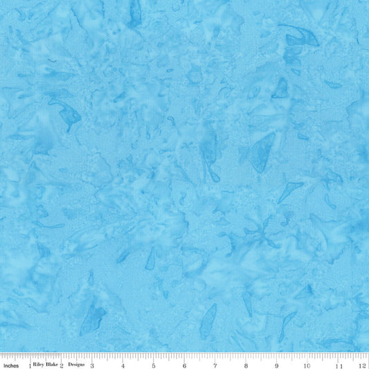 Expressions Batiks Hand-Dyes Celeste Blue Riley Blake Designs Cotton Fabric RB-BT21000-691