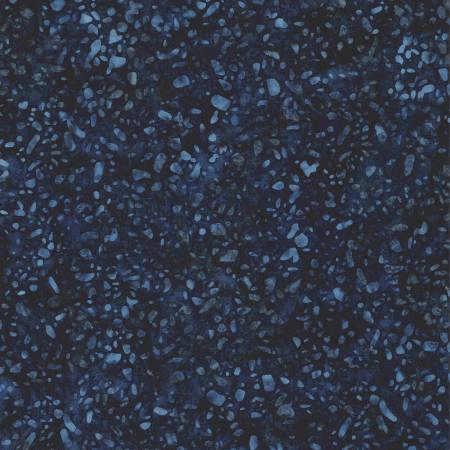 Expressions Batiks Terrazzo in Indigo Dye Dark Blue Riley Blake Designs Cotton Fabric RB-BT21800-298