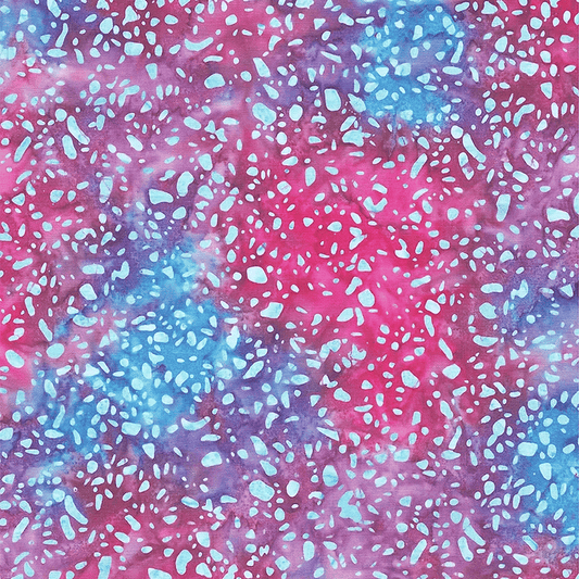 Expressions Batiks Terrazzo in Masquerade Blue Purple Pink Riley Blake Designs Cotton Fabric RB-BT21800-187