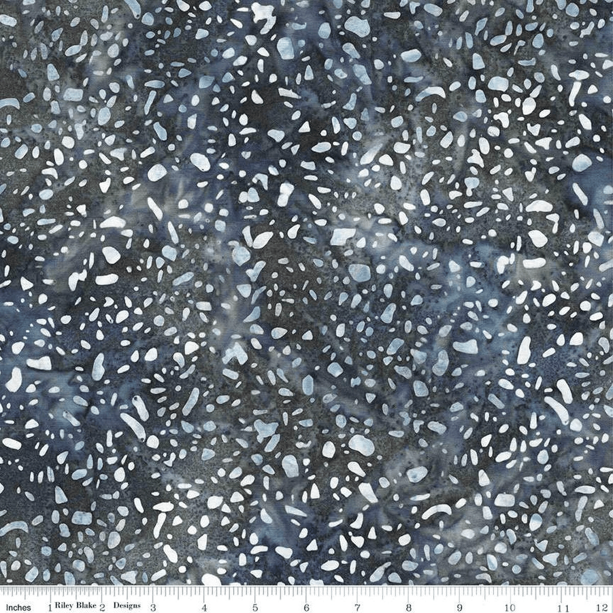 Expressions Batiks Terrazzo in Pebble Pastiche Dark Gray Riley Blake Designs Cotton Fabric RB-BT21800-164