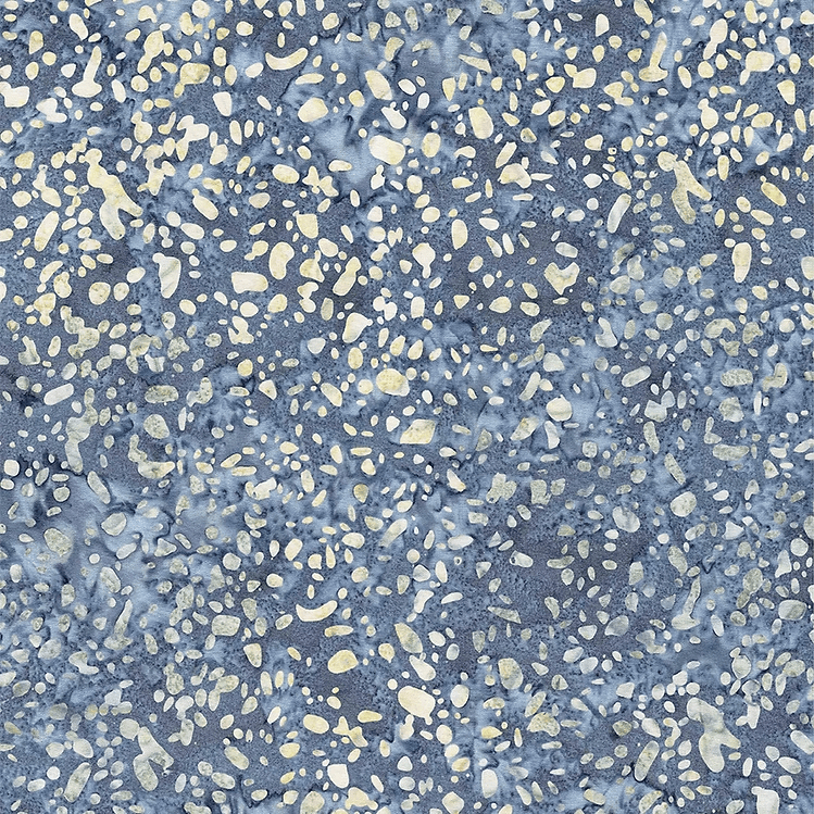 Expressions Batiks Terrazzo in Pewter Gray Blue Silver Riley Blake Designs Cotton Fabric RB-BT21800-155