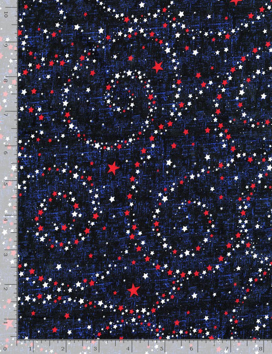 Extra Wide Backing 108" Wide back USA Stars Navy Timeless Treasures Cotton Fabric TT-XUSA-CD6309-NAVY