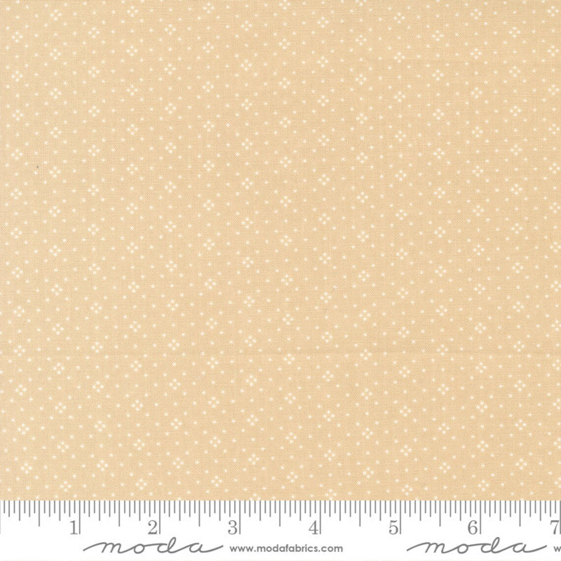 Eyelet Latte Beige Dots Blender Fig Tree & Co. Moda Cotton Fabric