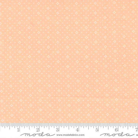 Eyelet Basic Dot Cantalope Peach Fig Tree & Co Moda Cotton Fabric MD-20488-29