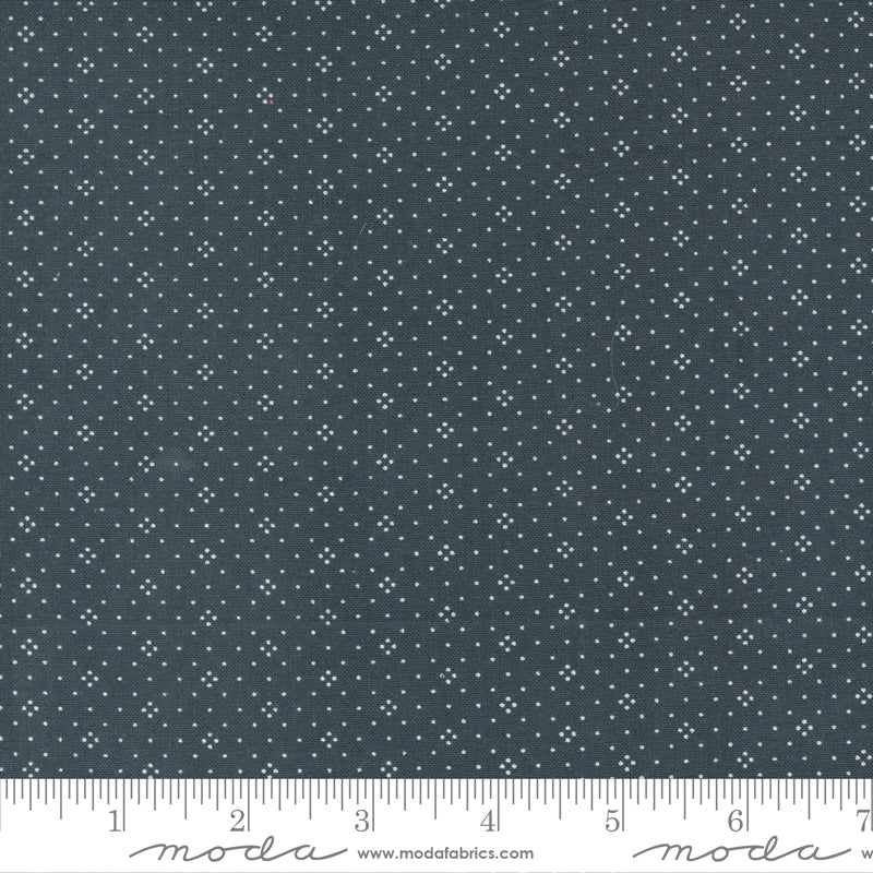 Eyelet Basic Dot Charcoal Dark Grey Fig Tree & Co Moda Cotton Fabric MD-20488-65