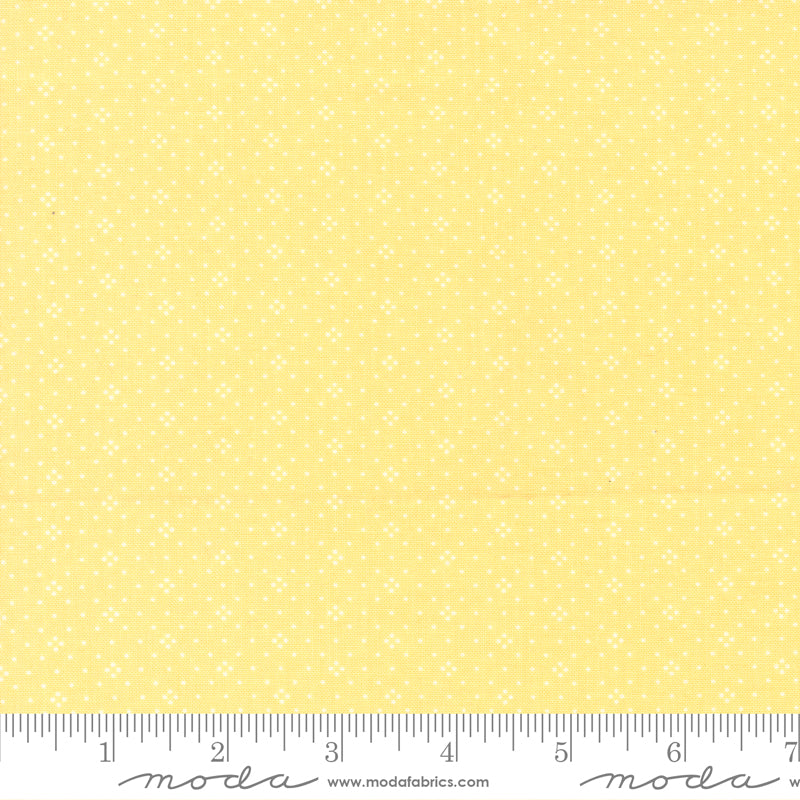 Eyelet Basic Dot Buttercup Yellow Fig Tree & Co. Moda Cotton Fabric MD-20488-70