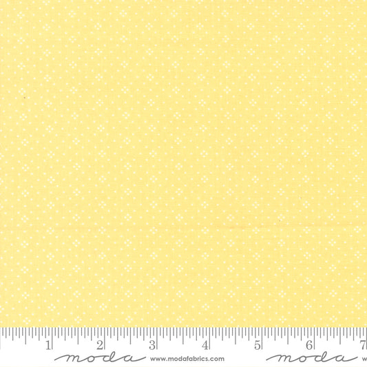 Eyelet Basic Dot Buttercup Yellow Fig Tree & Co. Moda Cotton Fabric MD-20488-70