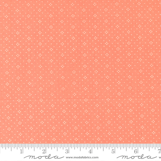 Eyelet Basic Dot Coral Peach Fig Tree & Co. Moda Cotton Fabric MD-20488-68