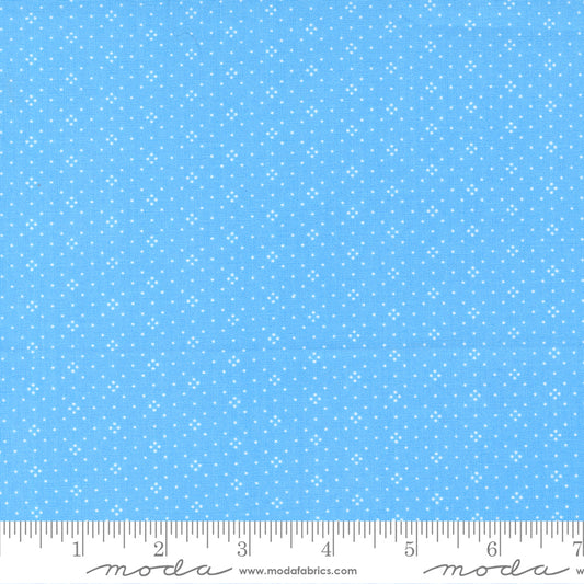 Eyelet Basic Dot Cornflower Blue Fig Tree & Co. Moda Cotton Fabric MD-20488-76