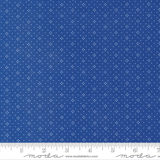 Eyelet Basic Dot Navy Blue Fig Tree & Co. Moda Cotton Fabric MD-20488-75