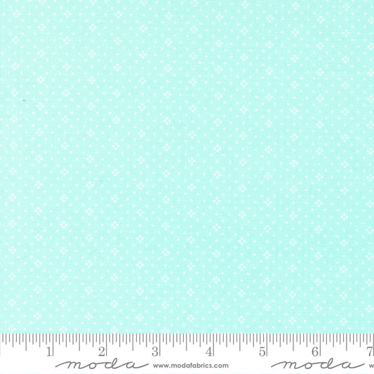 Eyelet Basic Dot Sky Blue Fig Tree & Co. Moda Cotton Fabric MD-20488-79