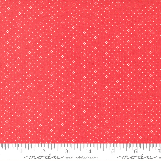 Eyelet Basic Dot Strawberry Pink Red Fig Tree & Co. Moda Cotton Fabric MD-20488-67