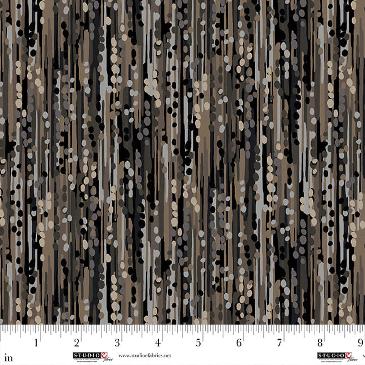 Field of Seams: Bittersweet Stripey Paint Dabs Bittersweat Judy Gauthier Studio E Cotton Fabric SE-8548-39