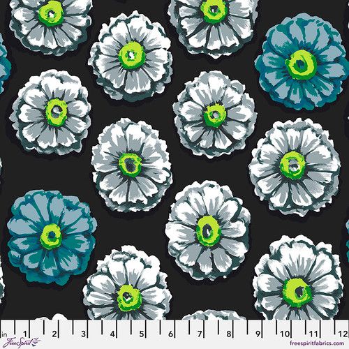 Zinnia Contrast Kaffe 85 & Fabulous Kaffe Fassett Collective Free Spirit Cotton Fabric