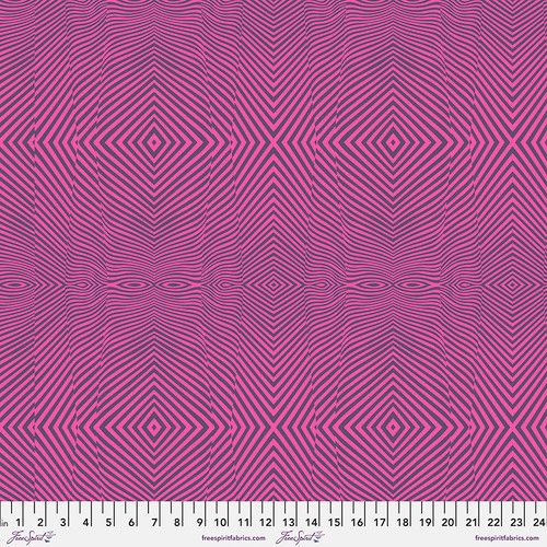 Moon Garden Lazy Stripe Dusk Tula Pink Free Spirit Cotton Fabric