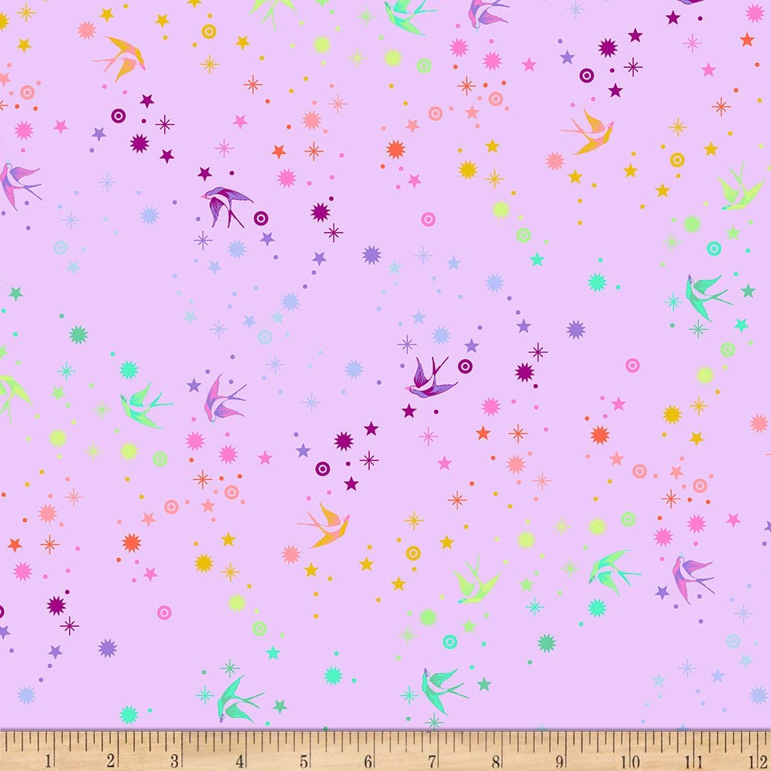 True Colors Fairy Dust Lavender Tula Pink Free Spirit Cotton Fabric