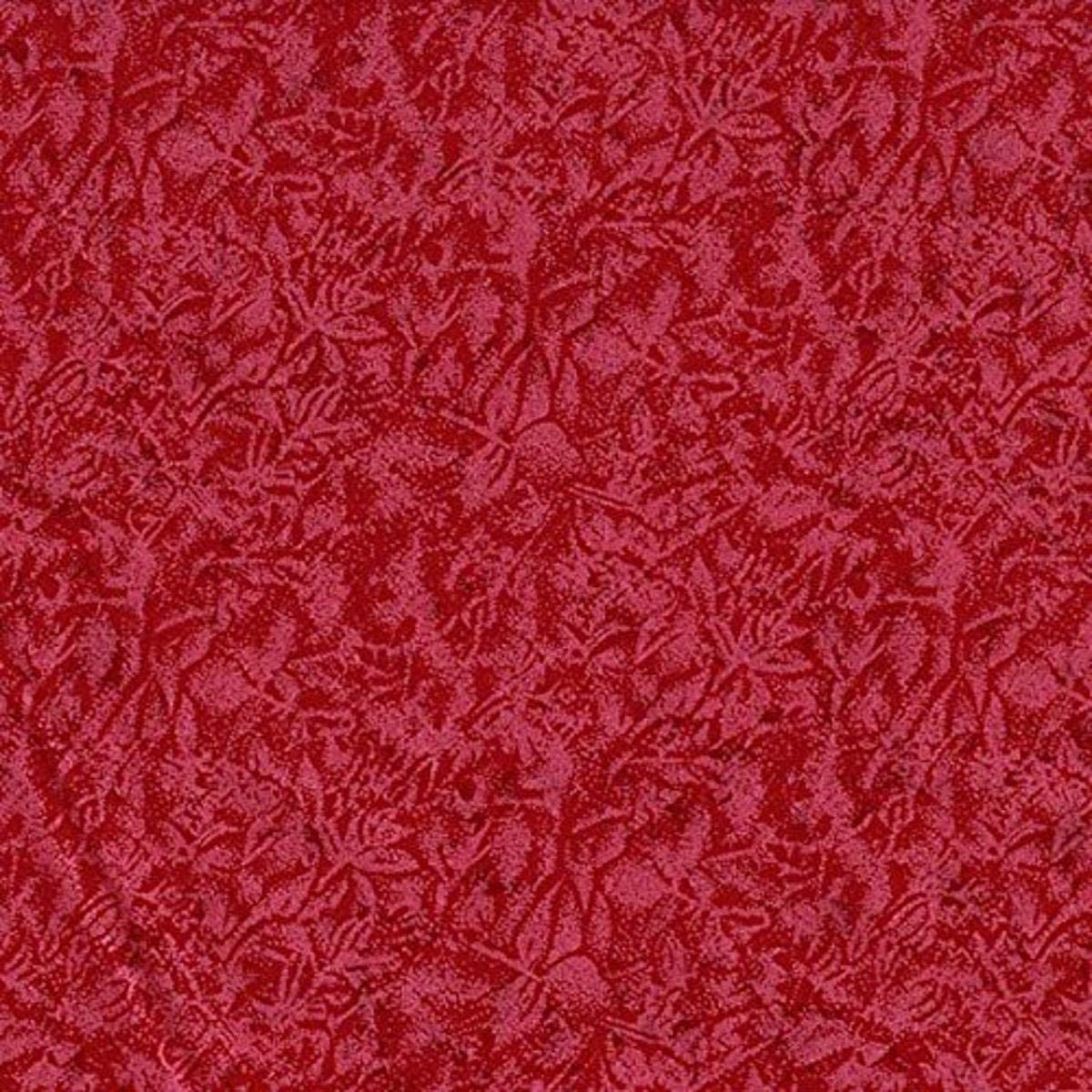 Fairy Frost Blood Red Pearlized Metallic Michael Miller Cotton Fabric