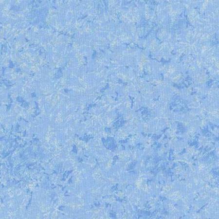 Fairy Frost Boy Blue Metallic Glitter Michael Miller Cotton Fabric