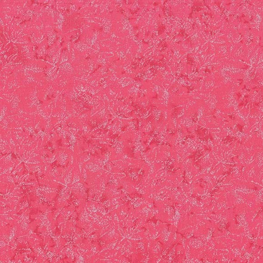 Fairy Frost Primrose Pink Pearlized Metallic Glitter Michael Miller Cotton Fabric