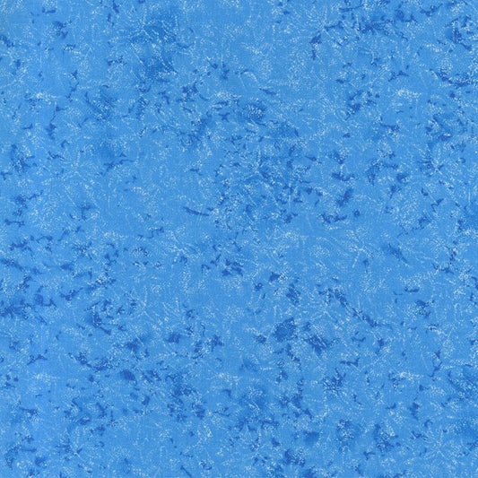 Fairy Frost Stream Blue Pearlized Metallic Glitter Michael Miller Cotton Fabric