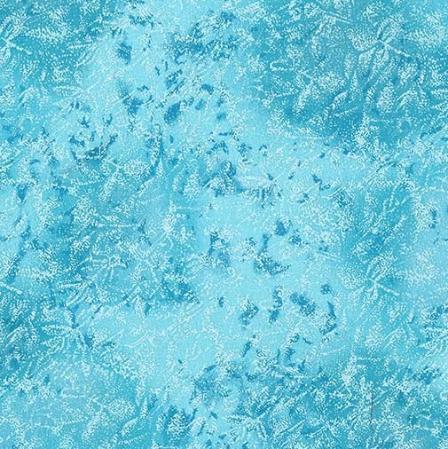 Fairy Frost Voyage Blue Pearlized Metallic Glitter Michael Miller Cotton Fabric