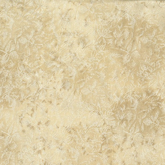 Fairy Frost Champagne Beige Pearlized Metallic Glitter Michael Miller Cotton Fabric