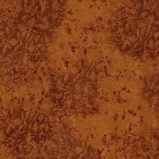 Fairy Frost Coin Brown Pearlized Metallic Glitter Michael Miller Cotton Fabric